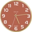 Picture of Unilux Unilux 400165111, Wall, Quartz clock, Round, Brick colour, Wood, Wood, Glass