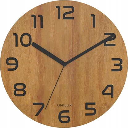 Attēls no Unilux Unilux Palma, Wall, Quartz clock, Round, Bamboo, Wood, Retro