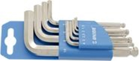 Picture of Unior Zestaw kluczy imbusowych hex typ L 1,5-10mm z kulk 9szt. (607853)