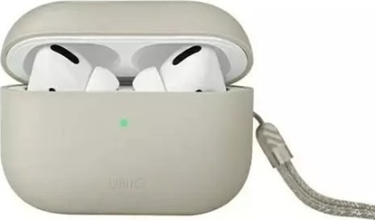 Attēls no Uniq Etui UNIQ Lino Apple AirPods Pro 2 Silicone beowy/beige ivory