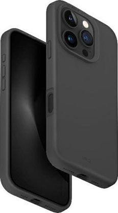 Attēls no Uniq Etui UNIQ Lino Hue Apple iPhone 16 Pro Magclick Charging szary/charcoal grey