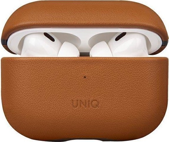 Picture of Uniq Etui UNIQ Terra Apple AirPods Pro 2 Genuine Leather brzowy/toffee brown