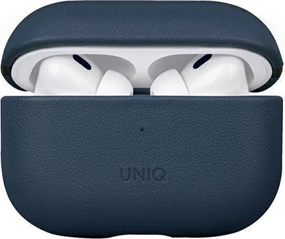Attēls no Uniq Etui Terra Apple AirPods Pro 2 Genuine Leather niebieski/niebieski przestrzenny
