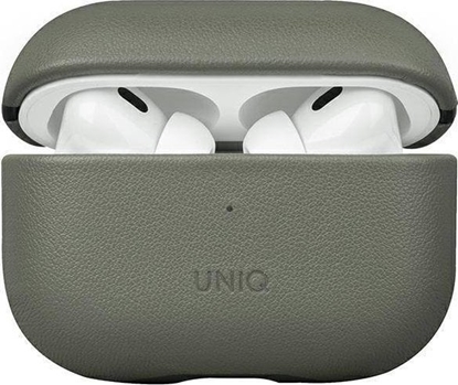 Attēls no Uniq Etui UNIQ Terra Apple AirPods Pro 2 Genuine Leather zielony/lichen green