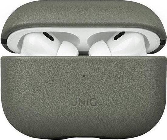 Picture of Uniq Etui UNIQ Terra Apple AirPods Pro 2 Genuine Leather zielony/lichen green
