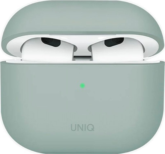 Picture of UNIQ Lino - etui silikonowe do AirPods 4 zielony - Gwarancja bezpieczestwa. Proste raty. Bezpatna wysyka od 170 z.