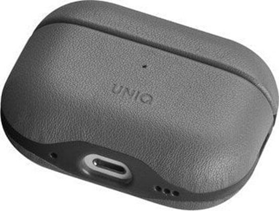 Picture of UNIQ Lyden DS - etui  ze sztucznej skóry do AirPods Pro 2 szare/czarne - Gwarancja bezpieczestwa. Proste raty. Bezpatna wysyka od 170 z.