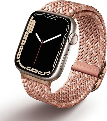 Изображение Uniq Pasek UNIQ Aspen Apple Watch 4/5/6/7/SE 40/41mm Braided DE róowy/citrus pink