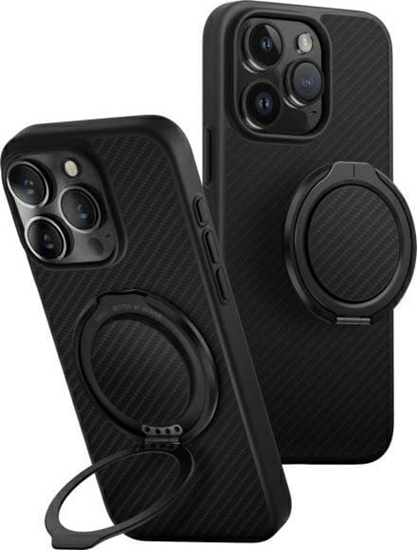 Изображение UNIQ Keva Air iPhone 16 Pro 6.3" Magclick Charging Case Black/Carbon Black