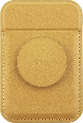 Изображение Uniq UNIQ Flixa magnetic card wallet with stand yellow/canary yellow MagSafe