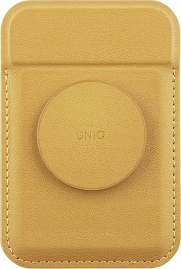 Picture of Uniq UNIQ Flixa magnetic card wallet with stand yellow/canary yellow MagSafe