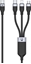 Picture of Kabel USB Unitek USB-A - USB-C + microUSB + Lightning 1.5 m Czarny (C14101AGY01-1.5M)