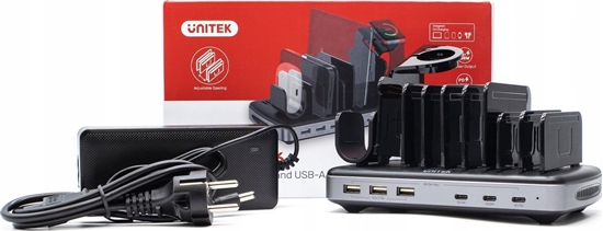 Picture of Unitek Unitek Stacja adujca 3 x USB-A 20W, 3 x USB-C PD 60W, 80W