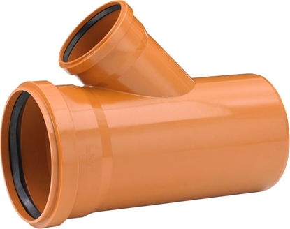 Picture of Uponor PVC-grenrør 45°, 200/110mm - glat kloak, Uponor