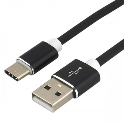 Picture of USB-C 3.0 male / USB A male 1.5m everActive CBS-1.5CB 3.0A melns iepakojumā 1 gb.