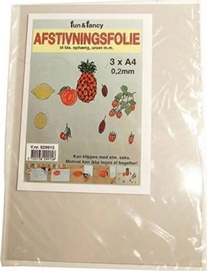Picture of Usorteret Fun & Fancy afstivningsfolie 0,2mm A4 3stk