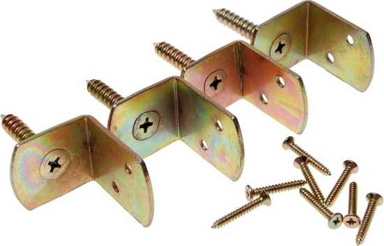 Picture of Usorteret Hegnsbeslag 4 stk. inkl. skruer