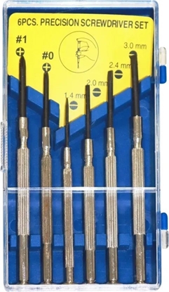 Picture of Usorteret Optik skruetrækkersæt - 6 dele