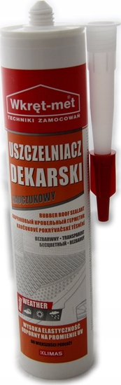 Picture of USZCZELNIACZ DEKARSKI UDK-310-BB KARTUSZ 310 ml BEZBARWNY WKRT-MET KLIMAS