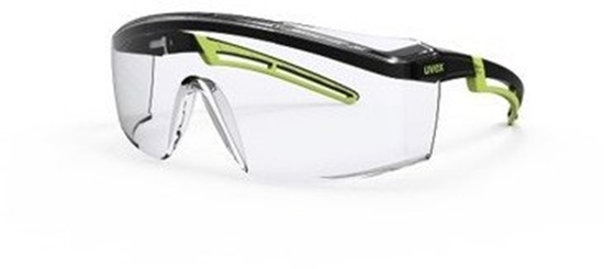 Picture of Uvex Apsauginiai akiniai Uvex Astrospec 2.0 skaidria panoramine linze, supravision excellence (nesibraiantys ir nerasojantys) padengimas, juoda/salotin spalva, supakuota mameninje kartoninje dutje 1 vnt