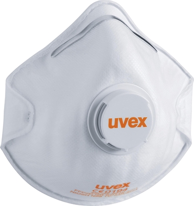 Picture of Uvex Respiratorius Uvex Silv-Air Classic 2210 FFP2, puodelio tipo su votuvu, baltas, 3 vnt mameninje pakuotje