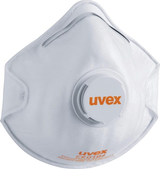 Picture of Uvex Respiratorius Uvex Silv-Air Classic 2210 FFP2, puodelio tipo su votuvu, baltas, 3 vnt mameninje pakuotje