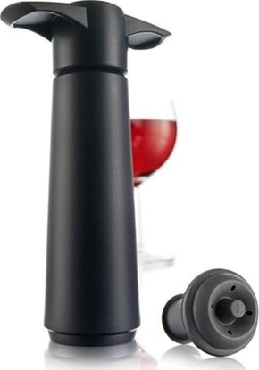 Attēls no Vacu Vin Pompka próniowa do wina czarna + 1 korek próniowy Vacu Vin uniwersalny