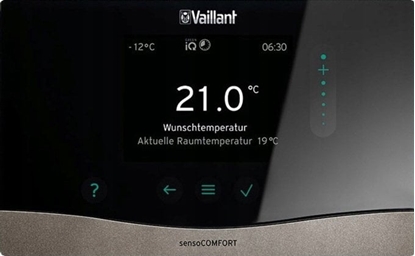 Attēls no Vaillant Systemowy regulator pogodowy VRC 720f sensoCOMFORT w wersji radiowej