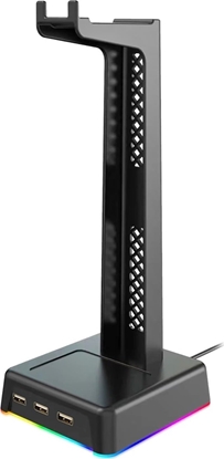 Изображение Vakoss Stojak na suchawki Vakoss ST-1545 RGB 3x USB HUB