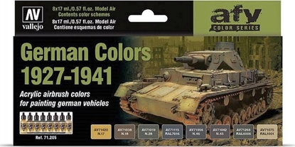 Picture of Vallejo 71205 Zestaw farb MODEL AIR - GERMAN COLORS 1927-1941