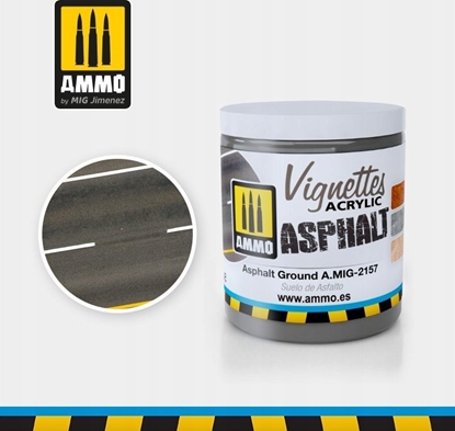 Attēls no Vallejo Ammo: Acrylic Mud - Vignettes - Asphalt Ground (100 ml)
