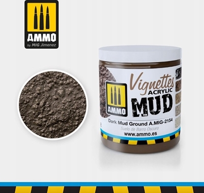 Attēls no Vallejo Ammo: Acrylic Mud - Vignettes - Dark Mud Ground (100 ml)