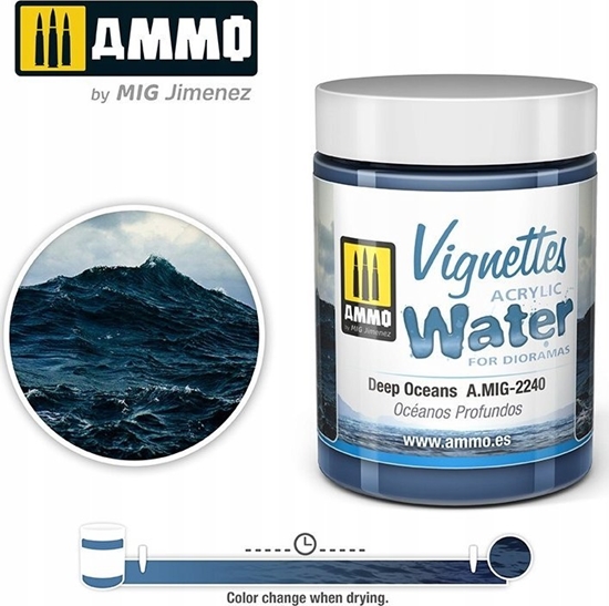 Picture of Vallejo Ammo: Acrylic Water - Vignettes - Deep Oceans (100 ml)