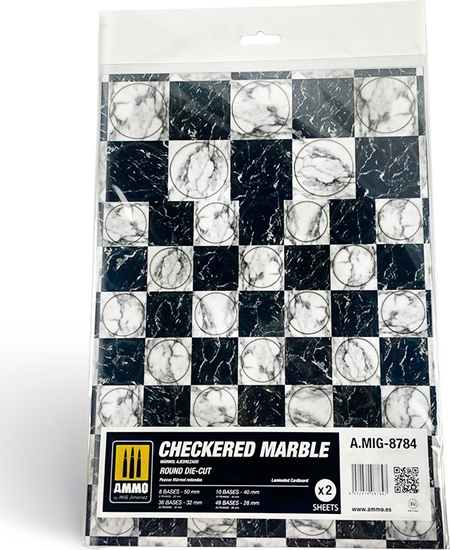 Picture of Vallejo Ammo: Checkered Marble - Round Die-Cut (2)