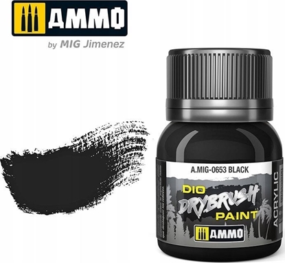 Attēls no Vallejo Ammo: DIO Drybrush - Black Brown