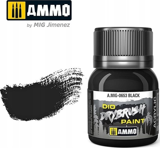 Picture of Vallejo Ammo: DIO Drybrush - Black Brown