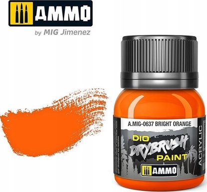 Attēls no Vallejo Ammo: DIO Drybrush - Bright Orange 