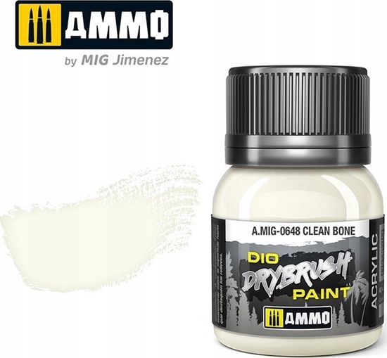 Picture of Vallejo Ammo: DIO Drybrush - Clean Bone 
