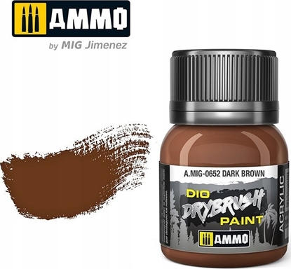Attēls no Vallejo Ammo: DIO Drybrush - Dark Brown