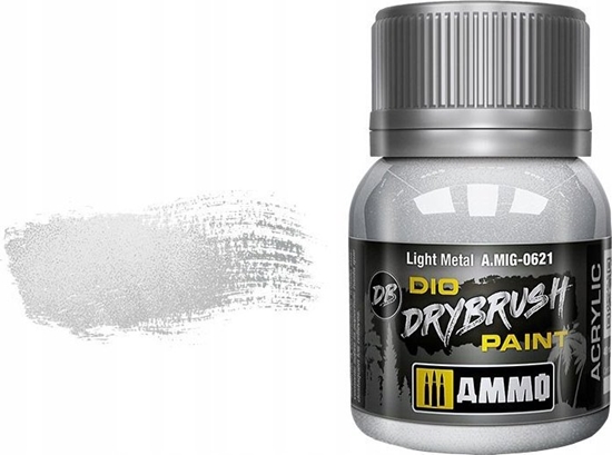 Picture of Vallejo Ammo: DIO Drybrush - Light Metal