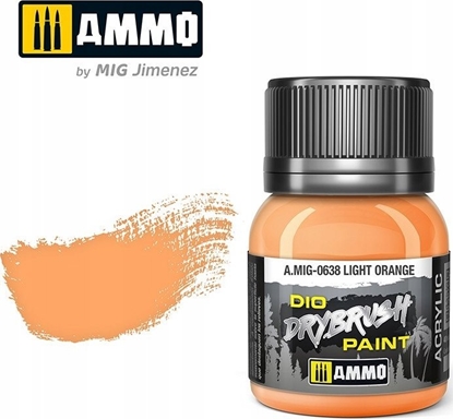 Attēls no Vallejo Ammo: DIO Drybrush - Light Orange 