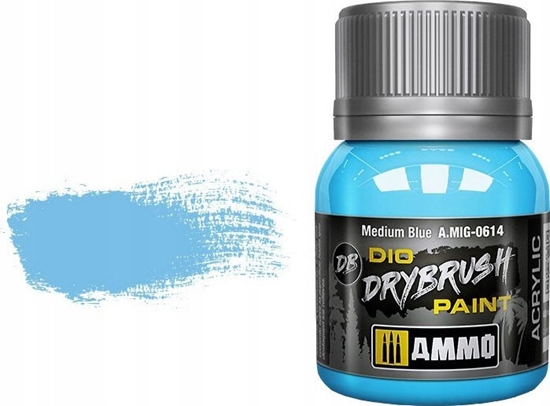 Picture of Vallejo Ammo: DIO Drybrush - Medium Blue