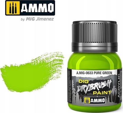 Attēls no Vallejo Ammo: DIO Drybrush - Pure Green 