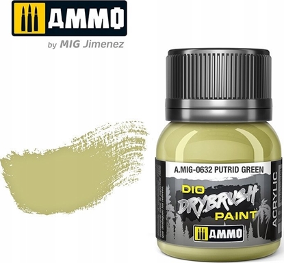 Attēls no Vallejo Ammo: DIO Drybrush - Putrid Green 