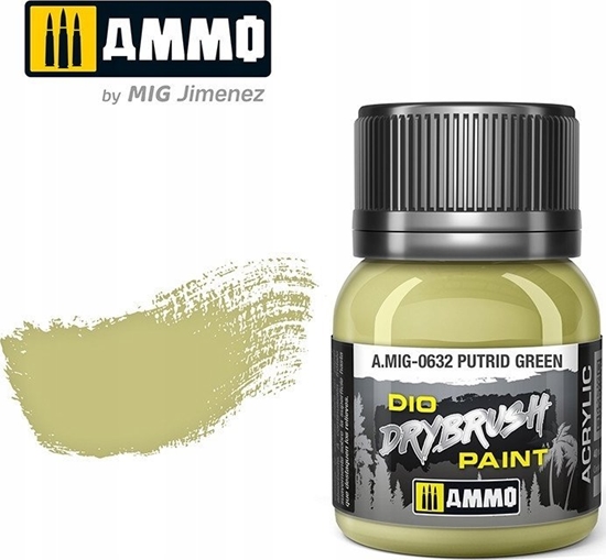 Picture of Vallejo Ammo: DIO Drybrush - Putrid Green 