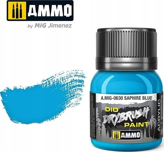 Picture of Vallejo Ammo: DIO Drybrush - Saphire Blue 