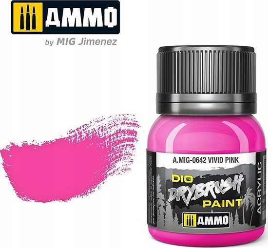 Picture of Vallejo Ammo: DIO Drybrush - Vivid Pink 