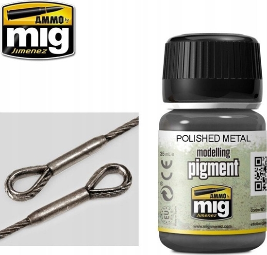 Изображение Vallejo Ammo: Modelling Pigment - Polished Metal (35 ml)
