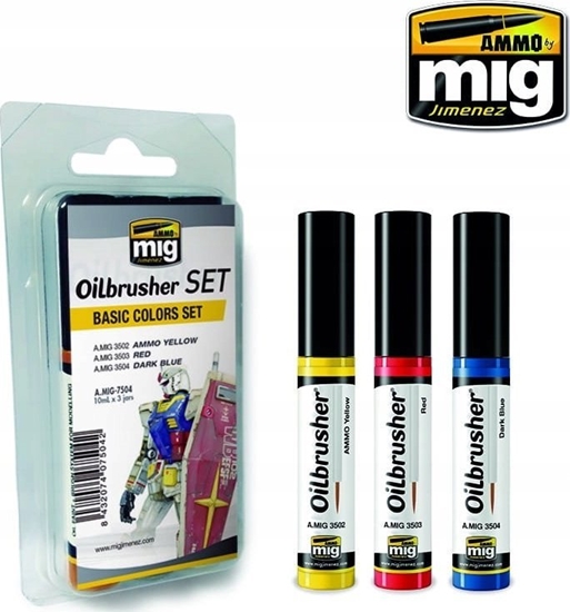 Picture of Vallejo Ammo: Oilbrusher Set - Basic Colors Set
