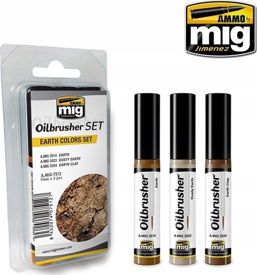 Picture of Vallejo Ammo: Oilbrusher Set - Earth Colors Set